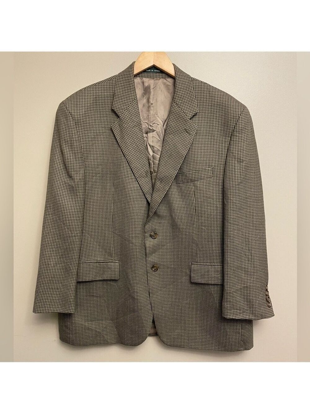 Lauren Ralph Lauren Blazer Macy’s Houndstooth Single Breasted Wool